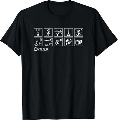 Aperture Labs Spring ins Portal für Wissenschaft Lustiges Geschenk Unisex T-Shirt