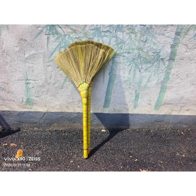 

Hand-Woven Cogongrass Broom Set Pack of 10