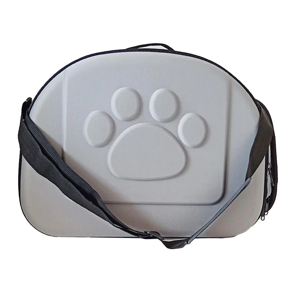 Cat Carrier Collapsible Breathable Large Capacity Portable Pet Carrying Bag With Shoulder Hand Strap For Travel Car No Pattern