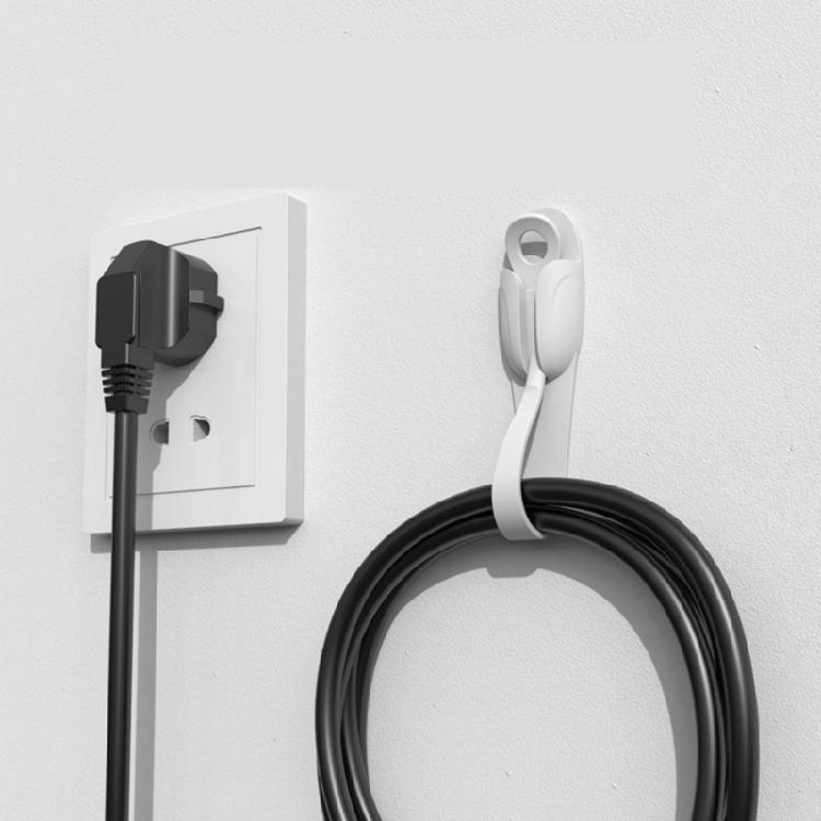 1Pair Cable Management Cord Organizers Clip Silicone Selfs Adhesive for Desktop USB Charging Cable Power Cord