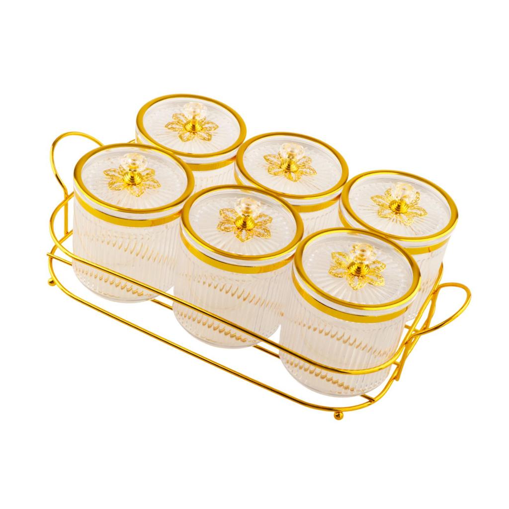 Divided Nut and Candy Serving Container with Lid Solid Pattern Luxury Tray for Family Dinner Appetizers