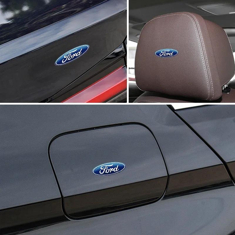 2025 Moda Naklejki na Tylny Bagażnik Samochodu Emblemat Odznaka Logo Pokrowce Naklejka Dla Ford Ranger Focus Kuga Mustang Mondeo Fusion Esco Fiesta