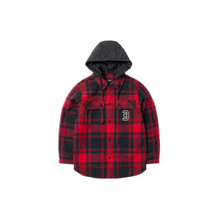MLB Base Logo Jackets Unisex Red Hooded Moderate Other 3APDP0116-43RDD L
