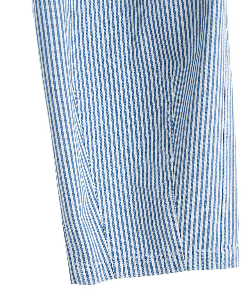 Peulomaleul Wide Fatigue Denim Pants / Stripe