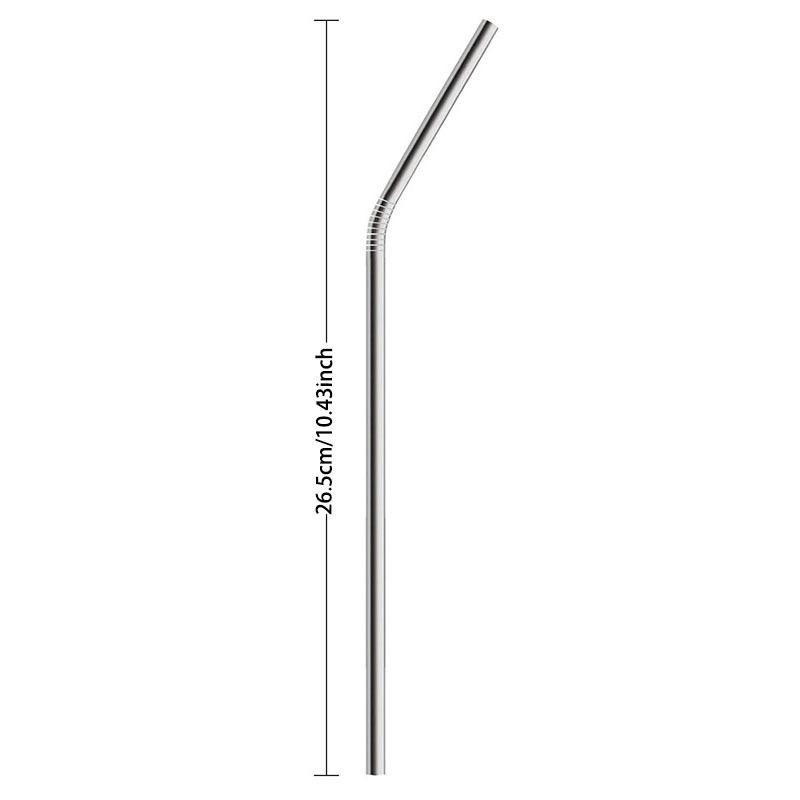 304 Stainless Steel Straws for Bars, Milk Tea, Juice & Coffee Shops