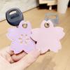 Flower Cartoon Mini Key Case PU Leather Protective Case Durable Key Cover Cap