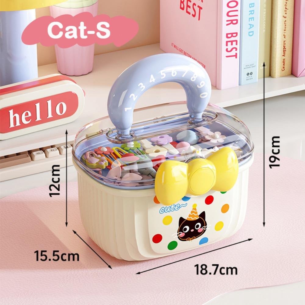 

Multi-layer Jewellery Box Multi-purpose Toy Organizer Box Layered Container Girl Hair Accessories Cat-S