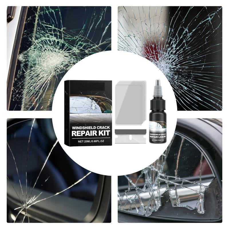 Windshield Crack Repair Kit 20ml Window Restore Windscreen Repair Fluid Long-Lasting Solution For Automotive Glass Cracks And