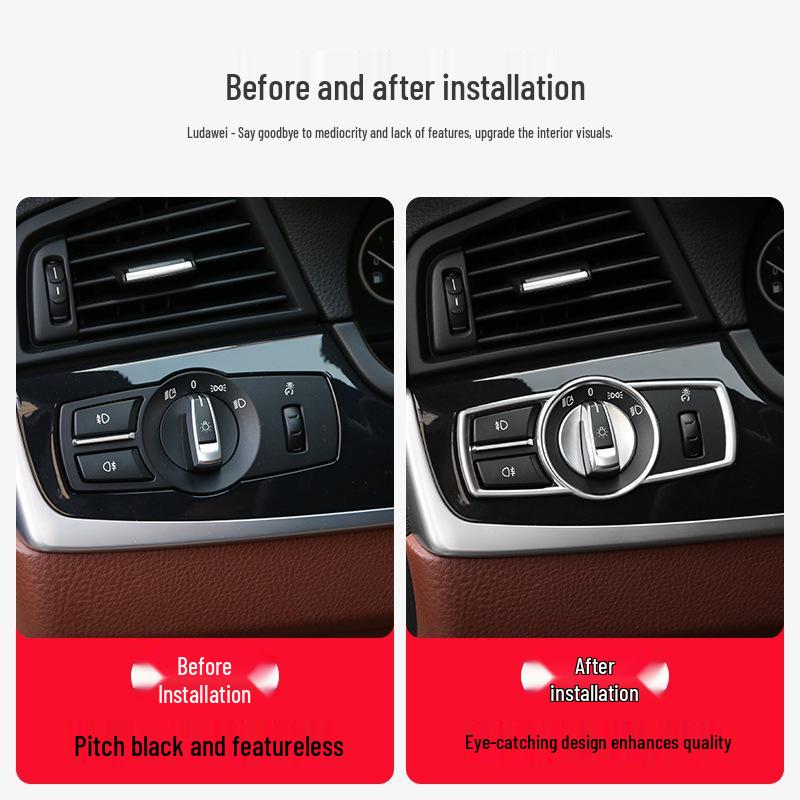 5 Series Interior Decorative Headlight Switch Trim for 5GT 7 Series X3 X4