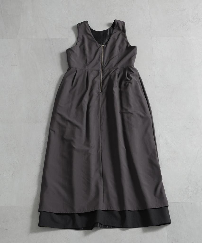 Shiny Tuck Size 040 [Nano Universe] Dress, Women's, M, Beige, 669-6219309