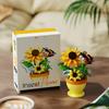 Creative flower insect model, particle building block toys, desktop accessories, room decoration, birthday and Christmas gifts