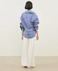 LAFELSORTOF Embroidered Point Striped Shirt