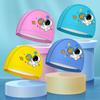 New Cartoon Swimming Caps for Boys Girls PU Waterproof Comfortable Kids Swim Caps Ear Protection Printed Children Swimming Caps