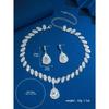 Diamond Earrings Necklace Set Ladies Dinner Luxury Accessories European and American Jewelry Wedding Season