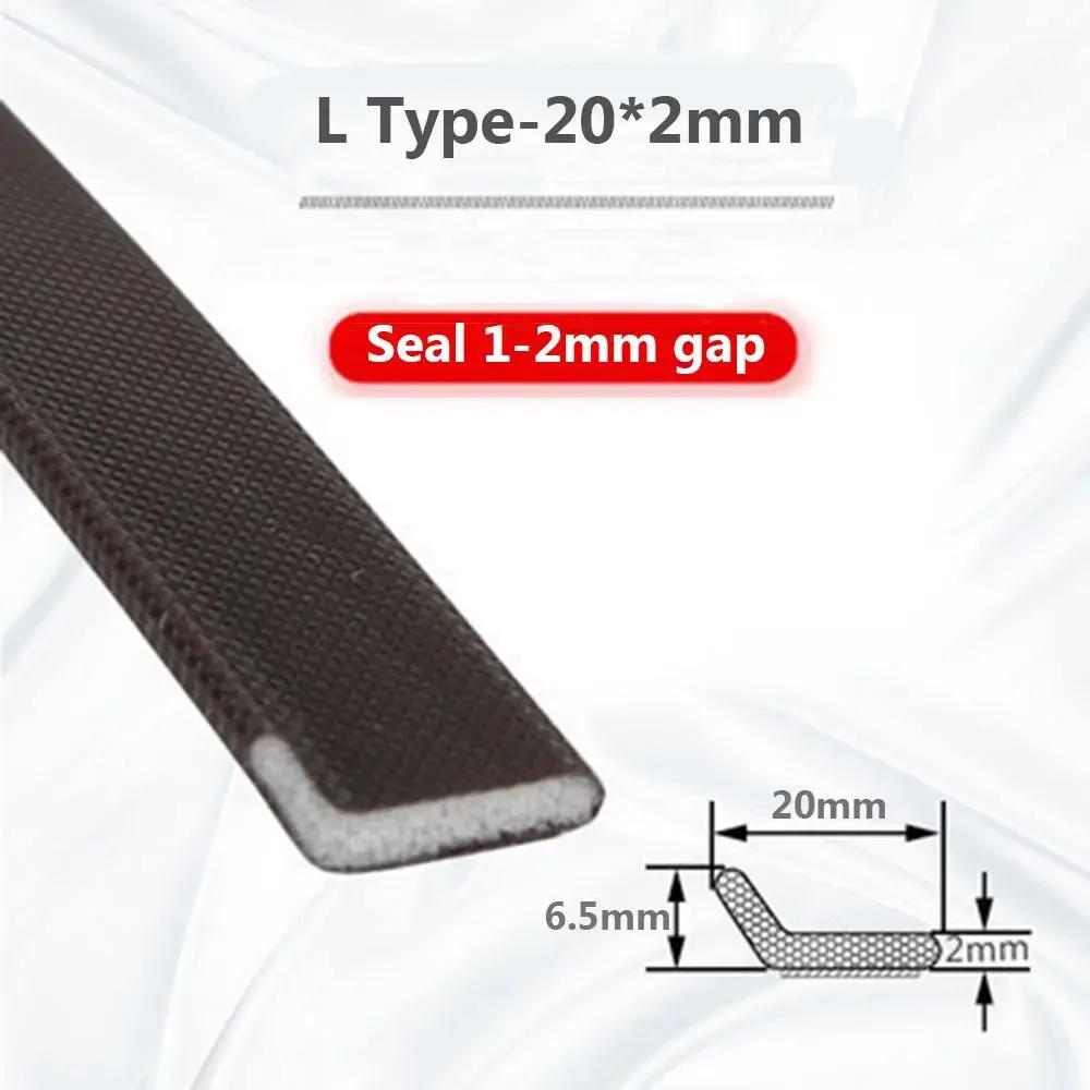 DIY 5M Door Window Sealing Strip Soundproof Self-Adhesive Draught Excluder PU Foam Weather Stripping Door Seal Gap Filler