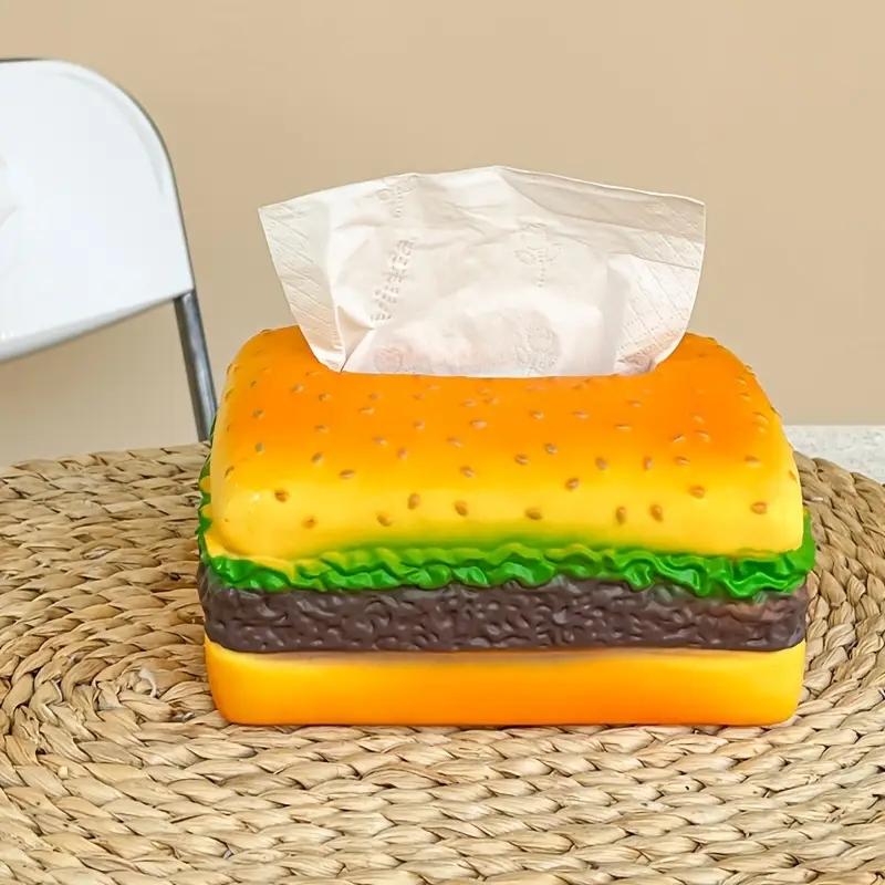 New Cute Burger Paper Box Cute Burger Home Living Room Tea Table Decoration Gift for Friends' Birthday