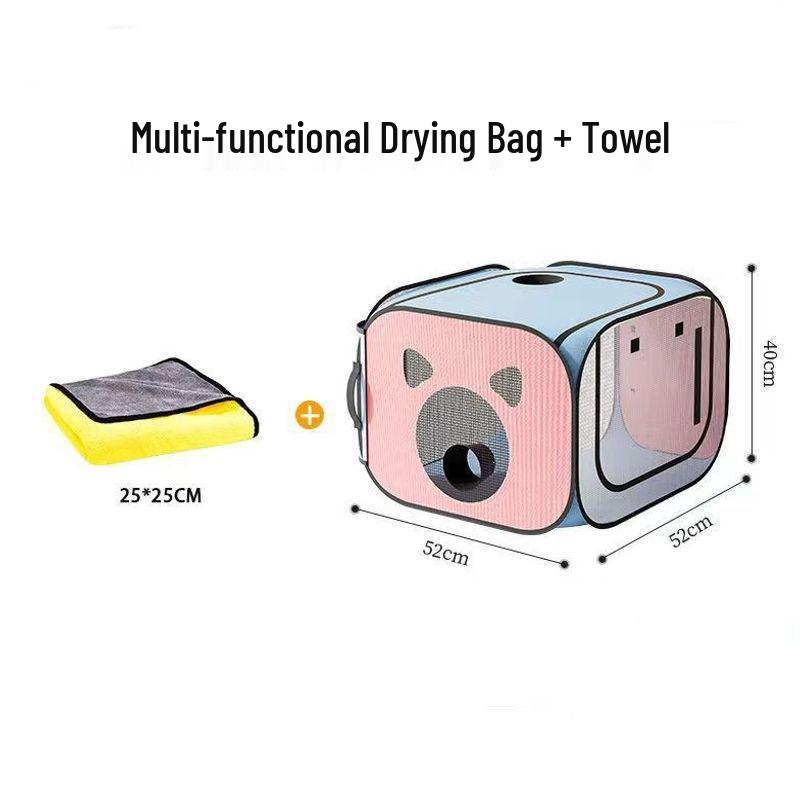 Portable Pet Dryer Box for Cats & Small Dogs