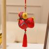 Polyester Fiber Sheep Plush Doll Chinese Style Bag Charm Festive Vibe Key Pendant  Gift