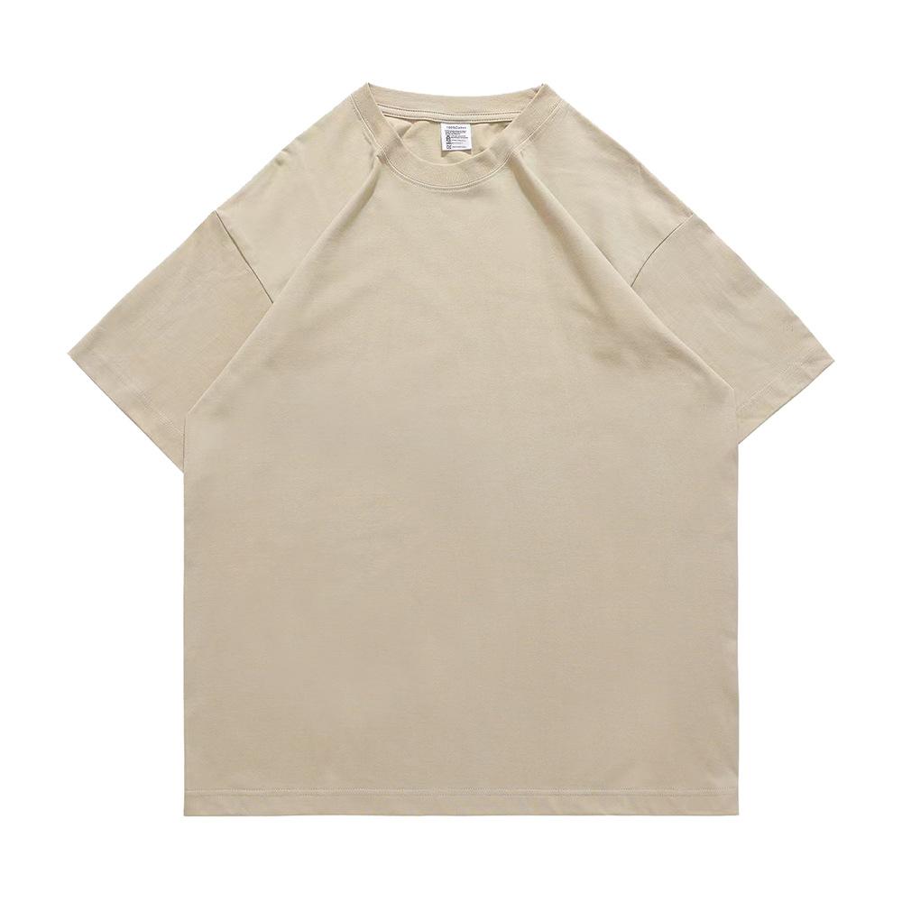 Heavy Short-sleeved Men's and Women's Pure Cotton Loose Large Size Oversize European and American Hip-hop Summer American Top New
