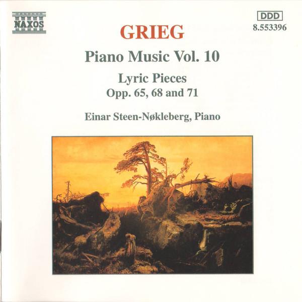 

CD EINAR STEENNOKLEBERG Grieg Piano Music Vol. 10 8553396 NAXOS Europe Classical Used