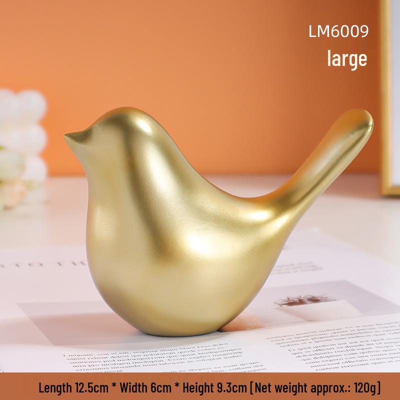 Скандинавский золотой птица смола декор - Простой животное украшение для гостиной