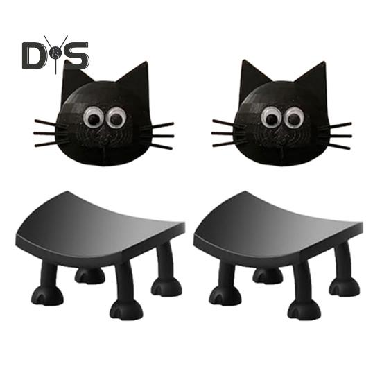 

2/3 шт. забавный держатель для туалетной бумаги, универсальное размещение, креативный держатель для туалетной бумаги в форме кошки, аксессуар для ванной комнаты 2pcs