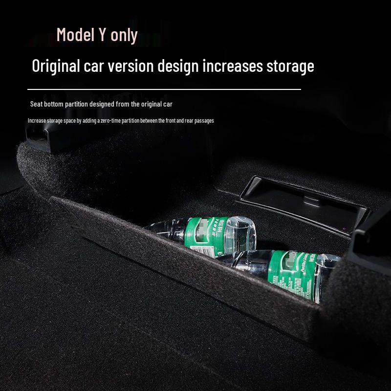 Tesla Model Y Under Seat Storage Partition and Interior Modification Baffle