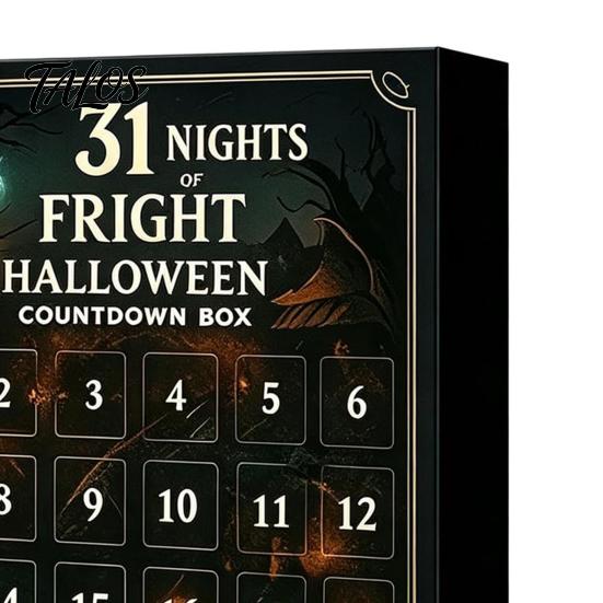 Halloween Decoration for Home Advent Calendar 2026, 31 Nights of Fright Countdown Box with Surprising Mini Spooky Figurines, Desk Decor, Party Favors