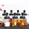 Luxury Glass Salt and Spice Dispenser Set for Kitchen