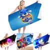 Sonic Beach Towel Microfiber Bath Towel For Kids And Adults Soft And Cozy With Eye-catching Design