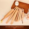 Solid Beech Wood Rolling Pin for Dumplings, Noodles & Baking