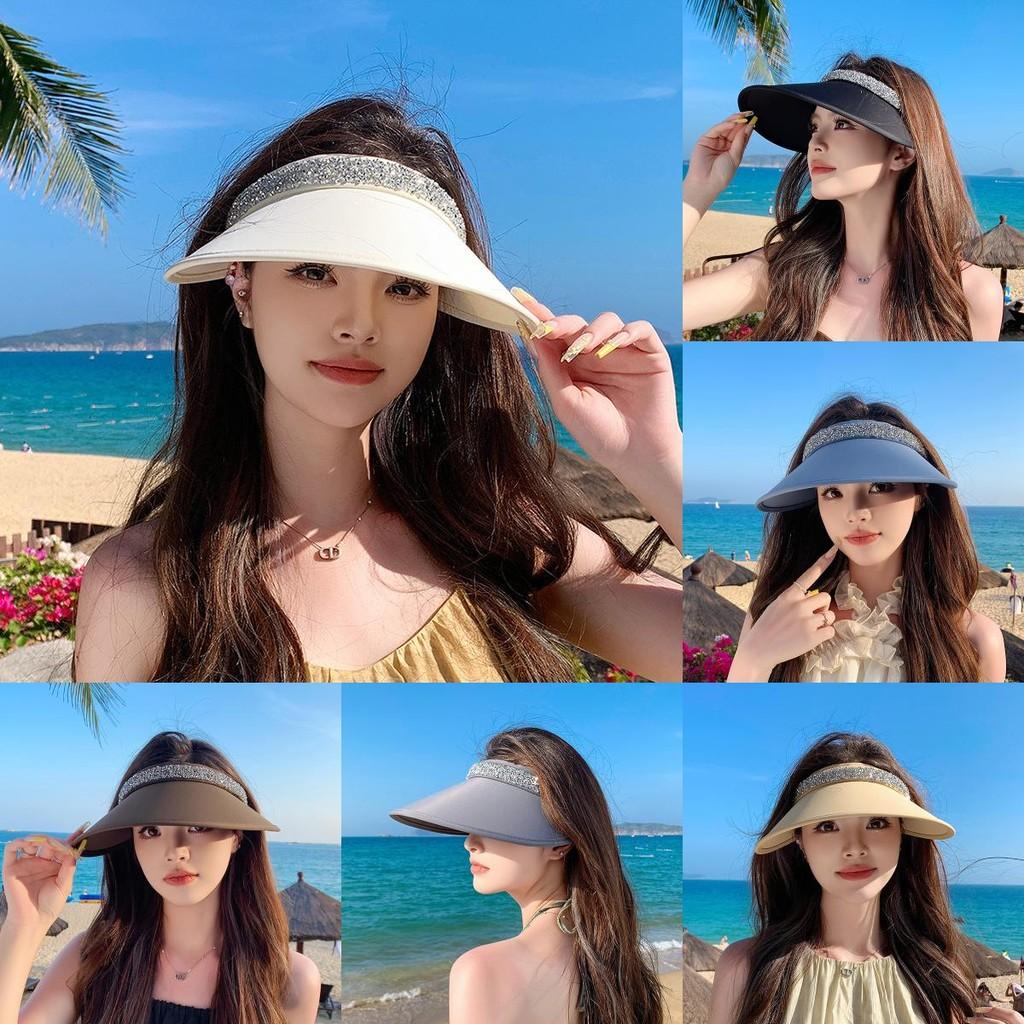 Sparkling Open Top Sun Hat For Beach And Outdoor Activities