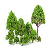 12PCS Plastic Model Trees Architectural   for Railroad Layout Garden Landscape Scenery   2