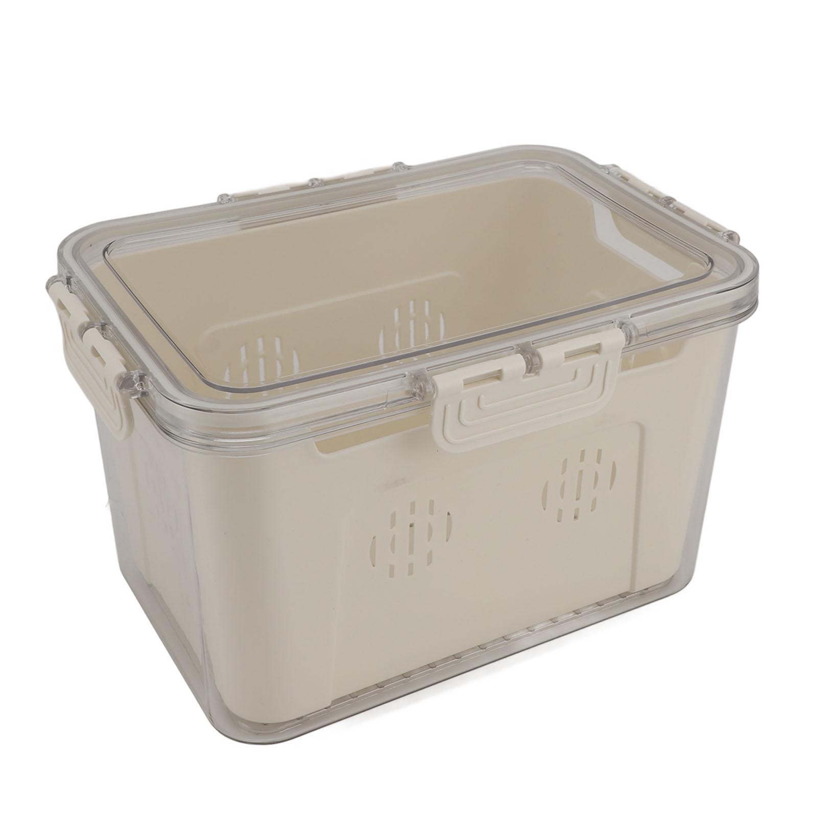 

Fridge Food Storage Container PET Easy To Clean Sealed Food Preservation Box for Kitchen