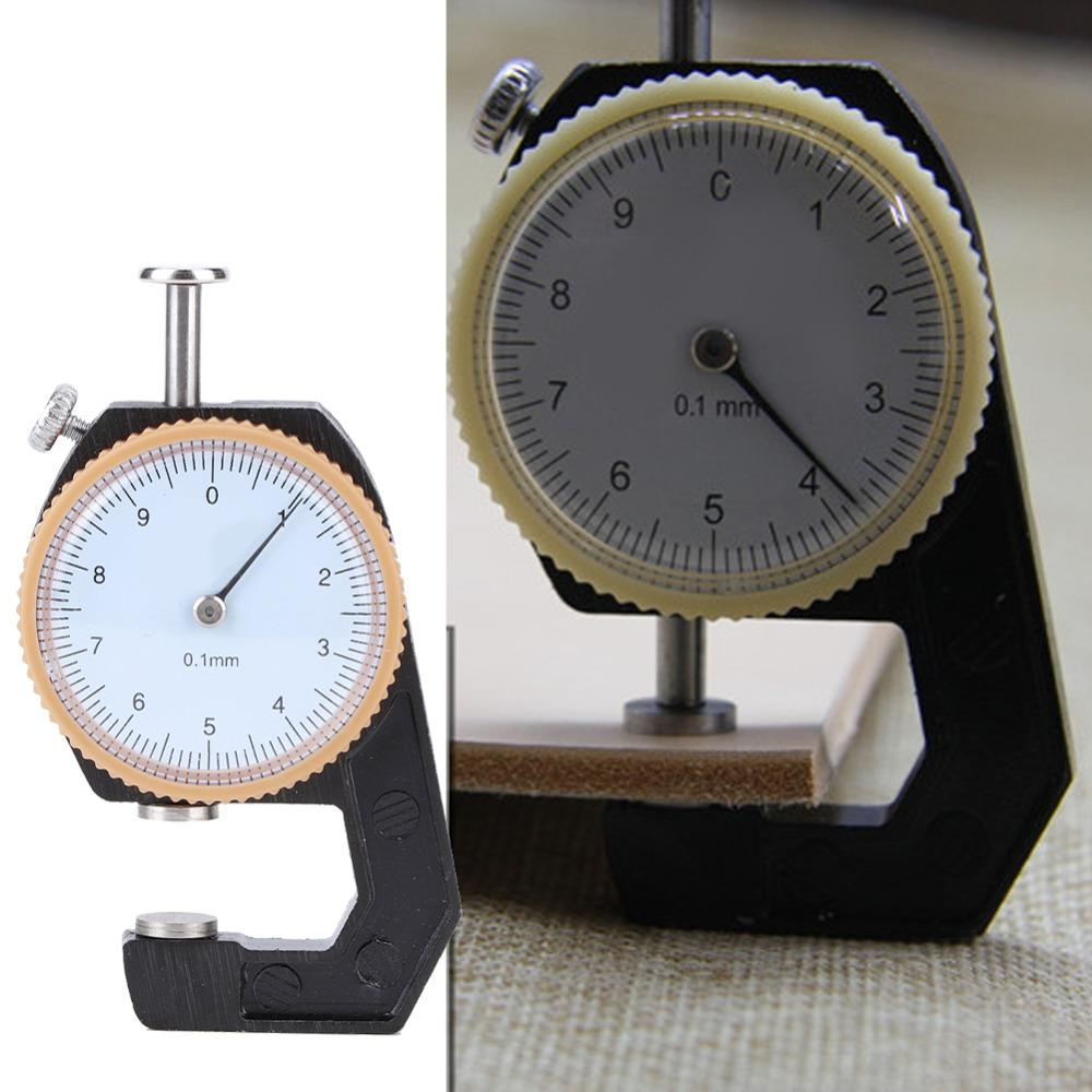 0-10mm Range Dial Thickness Gauge 0.1mm Accuracy Flat Head Design Thickness Tester With Storage Case Portable & Small Size