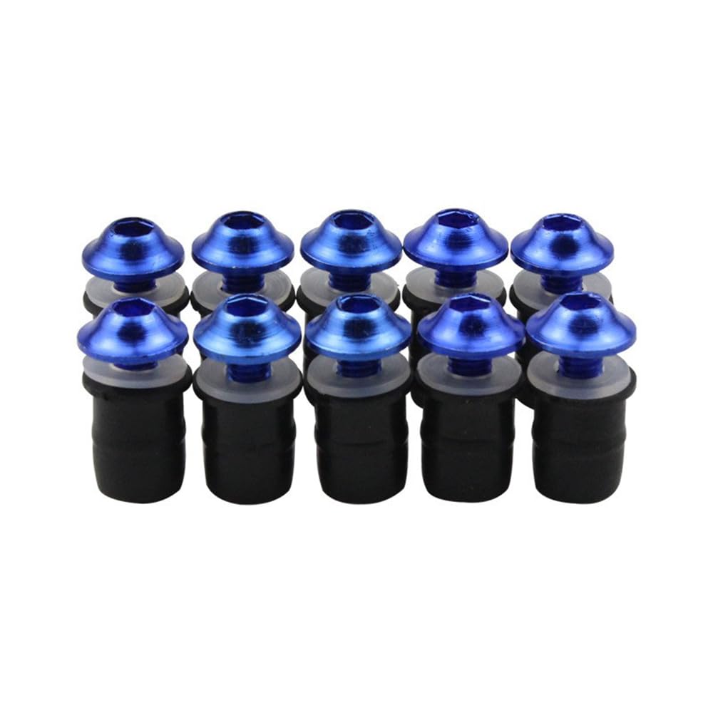 LOYELEY 10pcs M5 5mm Bolts Wellnut Windshield Screws Windscreen Cowl Screen Screen Bolts with