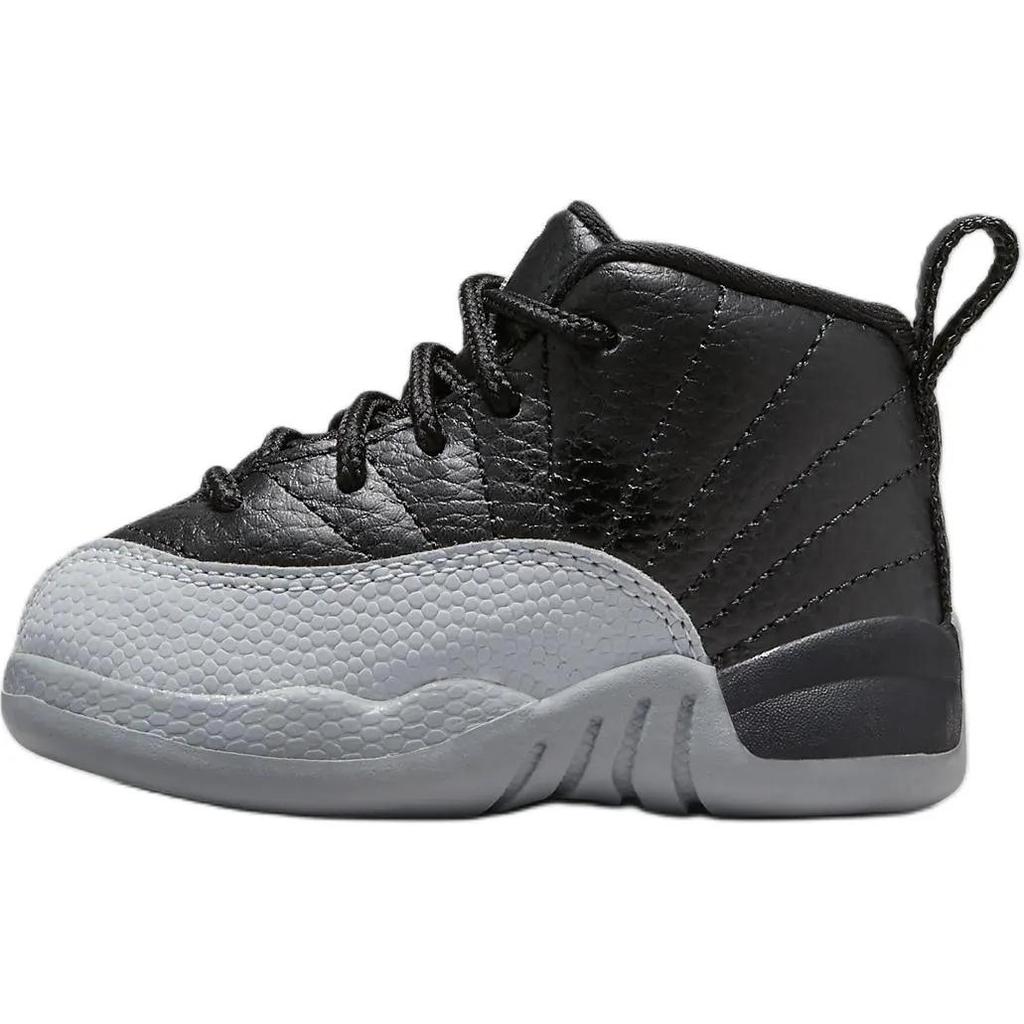 Air Jordan 12 Retro Toddler 'Barons' (Unisex) Black / Wolf Grey / White Toddler Shoes 850000 010