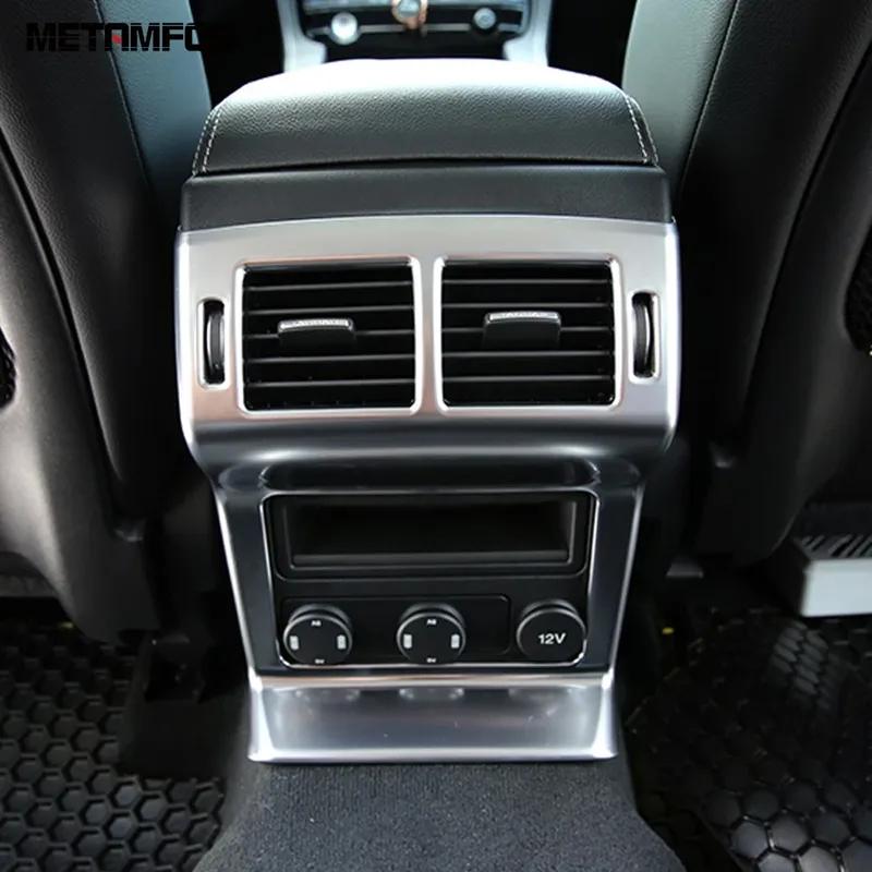Rear Seat Air Condition Vent Outlet Cover Trim For Jaguar F-Pace 2016 2017 2018 Matte Interior Accessories Car Styling