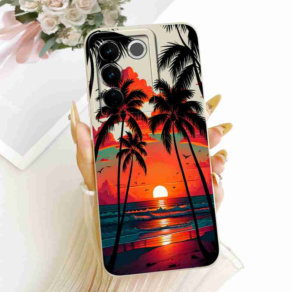 For Vivo S16E Casing Cute Rabbit Candy Painted Cover Phone Case For Vivo S 16E S16E Soft V2239A Shell 6.62" Fundas