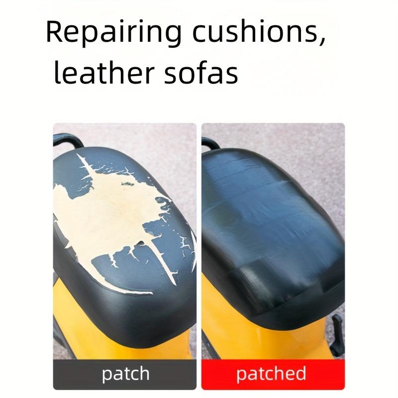 Kissenreparaturzulage Motorrad Leder Lochreparatur selbstklebende Umrandung wasserdicht verschleißfest Handriss schwarz cl