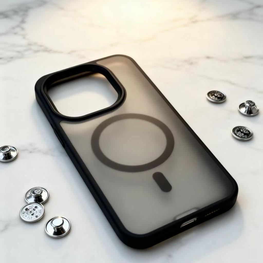 IQOO 15 Neo11 Pro Matowe Czarne Magnetyczne Etui na Telefon - Pełne Pokrycie Poduszka Powietrzna Ochrona Przed Upadkiem