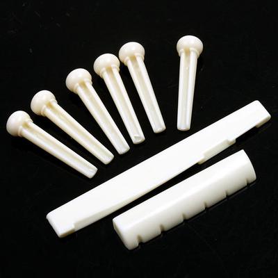 A Set of Folk Guitar Bridge Pins Saddle Nut