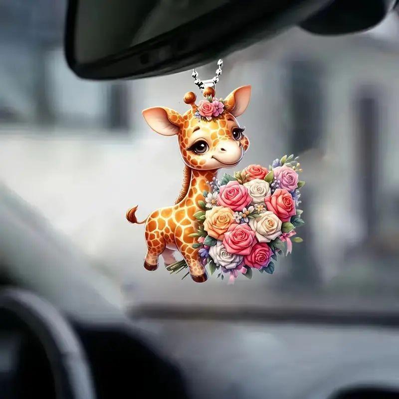Acrylic Fashionable Mini Dragon Pendant For Car Rearview Charm Mirror