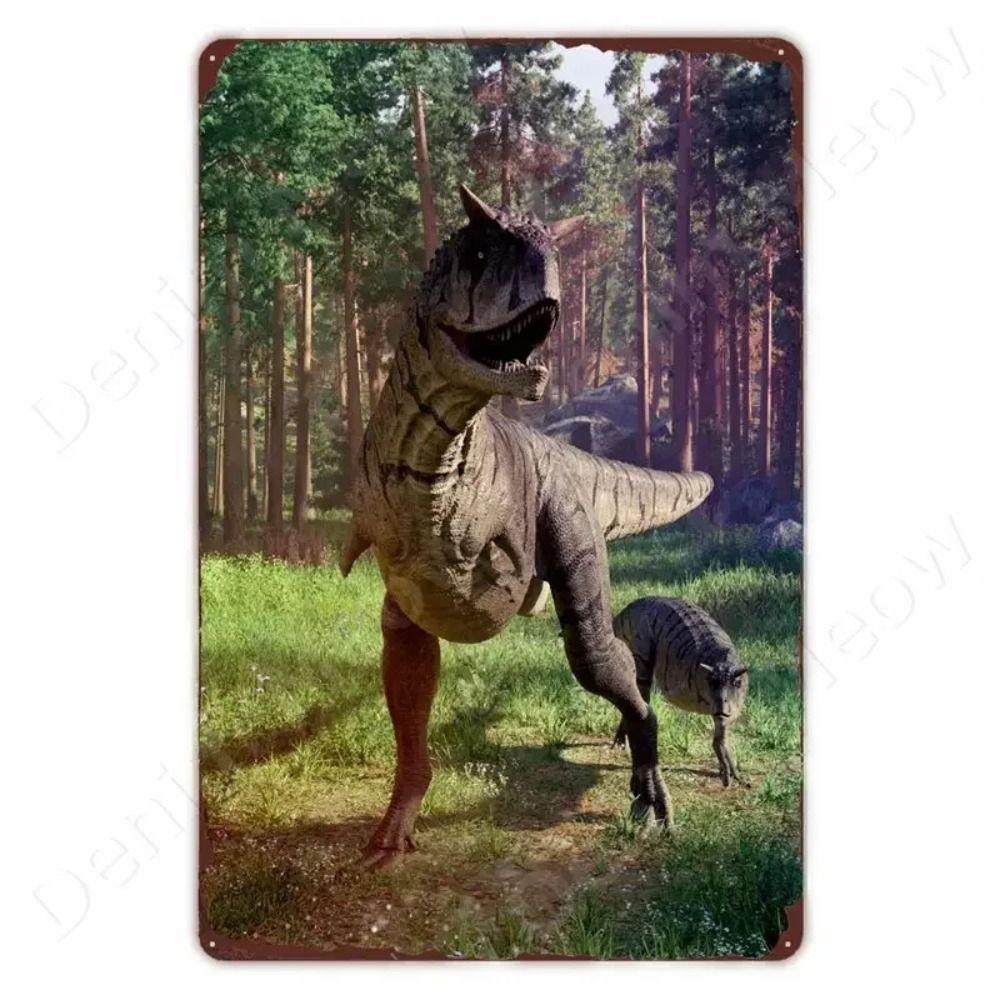 Dinosaur Retro Metal Tin Sign Wall Decor 20x30cm