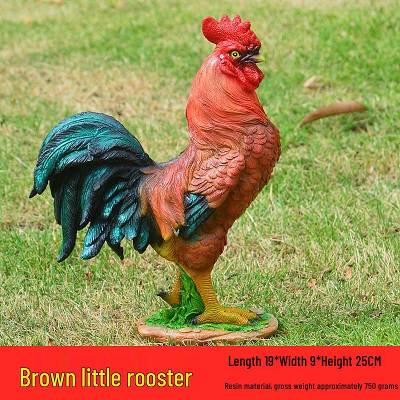 Ornamenti di Pollo in Resina: Decorazioni per Cortile e Giardino