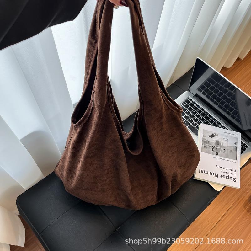 Neue Mode Flanell Umhängetasche lässige einfache Tragetasche literarischer fauler Sinn personalisierte Schulter-Tragetasche Shopping