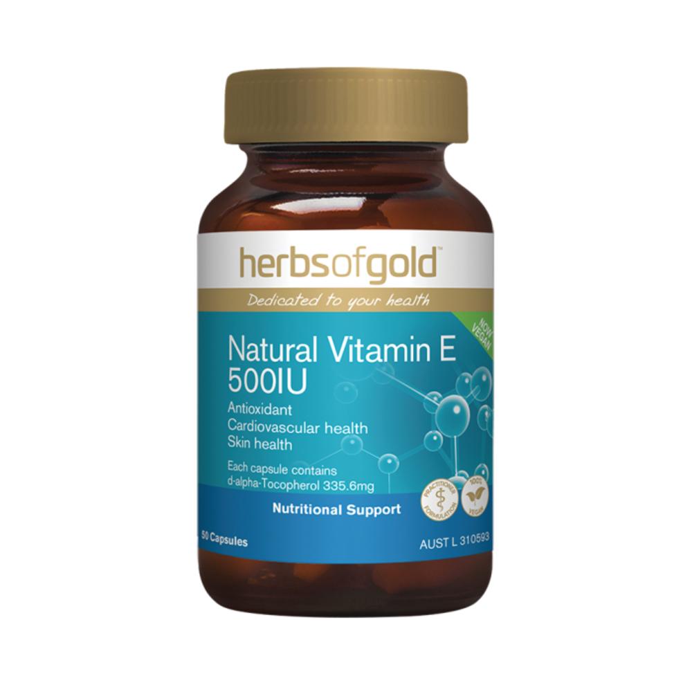 Herbs of Gold Natural Vitamin E 500IU 50c