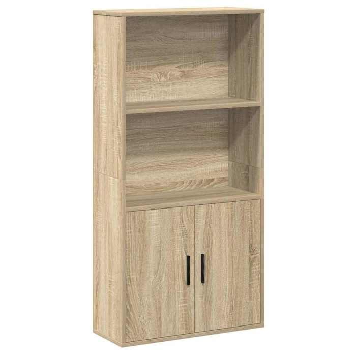 VidaXL Bookcase Sonoma Oak 60x24x120 Cm Engineered Wood, Bookshelf, Storage Rack, Book Support, 860420