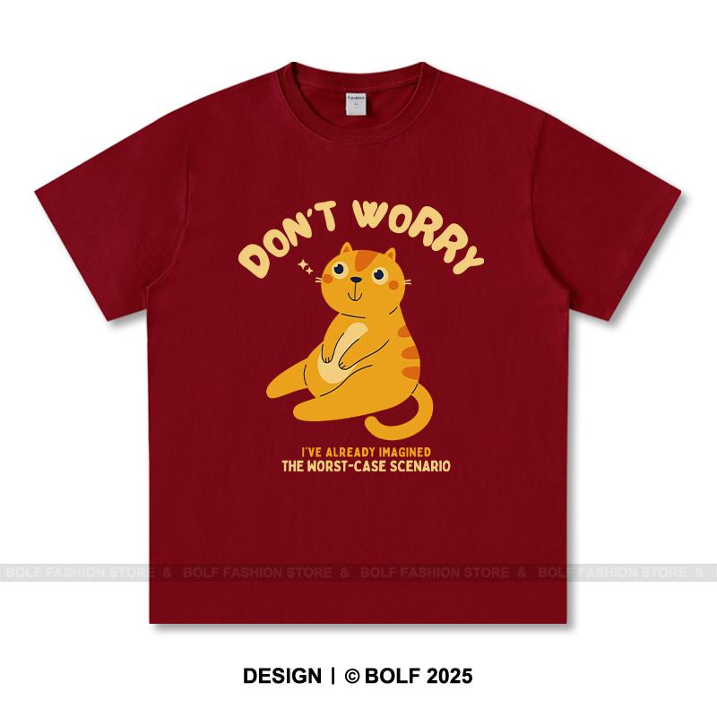 

Женская футболка с принтом «Don t Worry» из 100% хлопка, свободные футболки с принтом «Chill», мужские летние топы, позитивная уличная одежда XXXL вино красного
