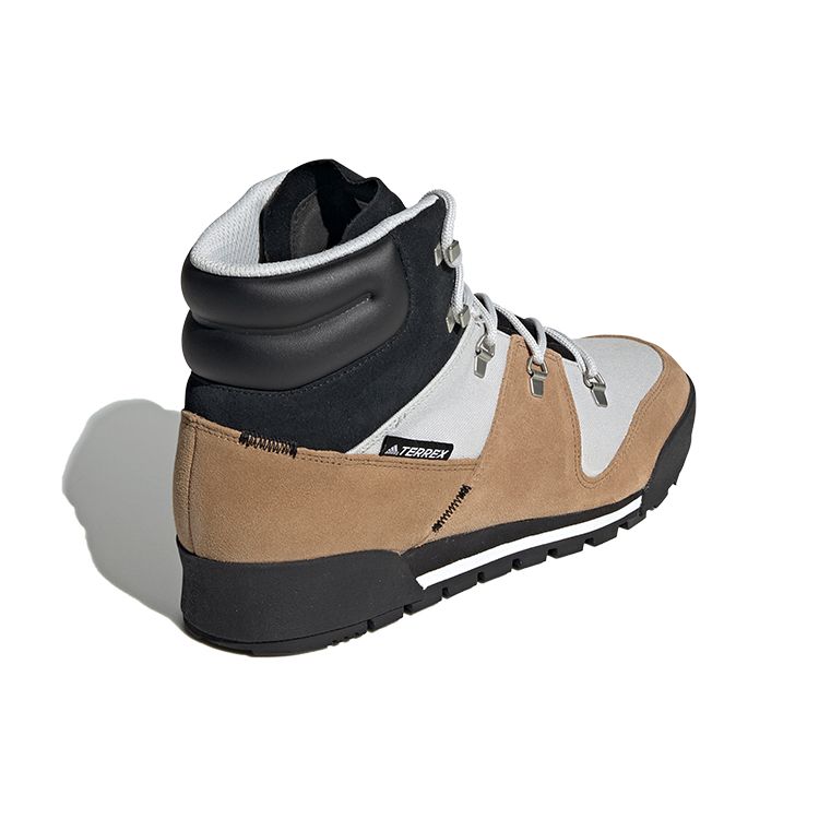 Adidas Terrex Snowpitch Cw Shock Absorbing Non-Slip High-Top Hiking Shoes Men Hiking Shoes Black Brown Gray FV5164